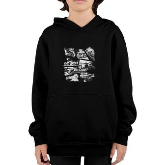 Mens World Of Tanks 8Th Anniversary White Print Youth Hoodie | Mazezy DE
