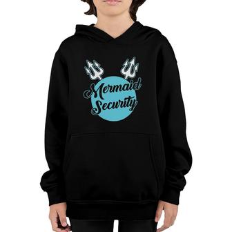 Mermaid Security Swimming Birthday Gift Swimmer Youth Hoodie | Mazezy