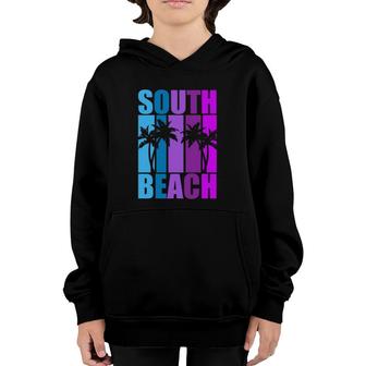 Miami Florida Vacation Souvenir South Beach Spring Break Youth Hoodie | Mazezy