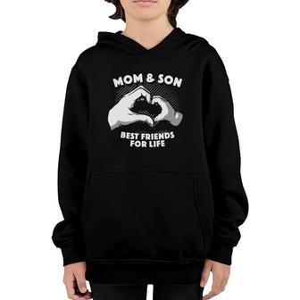 Mom And Son Best Friends For Life Cute Mother Women Youth Hoodie | Mazezy