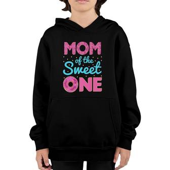 Mom Of Sweet One 1St Birthday Matching Family Donut Youth Hoodie | Mazezy DE
