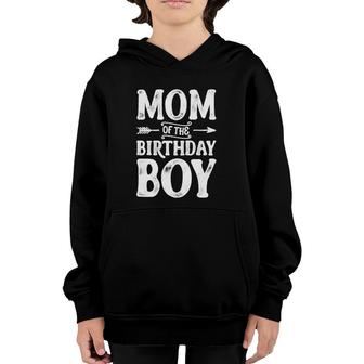 Mom Of The Birthday Boy Funny Mother Mama Moms Women Gifts Youth Hoodie | Mazezy CA