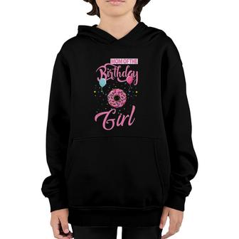 Mom Of The Birthday Girl Donut Mommy Matching Family Youth Hoodie | Mazezy