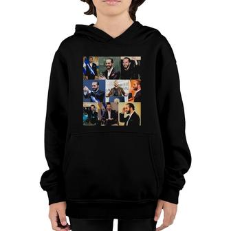 Momentos Nayib Bukele Presidente De El Salvador Youth Hoodie | Mazezy