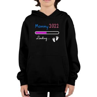 Mommy 2022 Baby Loading Pregnancy Announcement Mothers Day Youth Hoodie | Mazezy