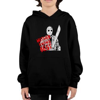 Mother Knows Best Jason Voorhees Mother's Day Gift Youth Hoodie | Mazezy
