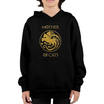 Mother Of Cats Cat Mom Cat Mommy Youth Hoodie | Mazezy UK