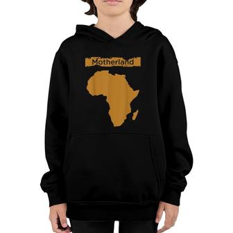 Motherland Africa Map Creative Design Youth Hoodie | Mazezy