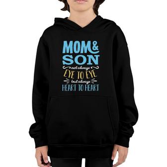 Mothers Day From Son For Mom Partnerlook Mom And Son Youth Hoodie | Mazezy