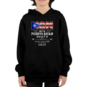 Mothers Day Gifts For Mom Puerto Rico Roots Flag Youth Hoodie | Mazezy