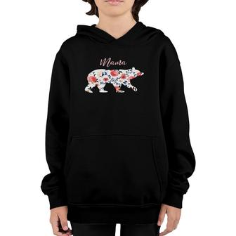 Mothers Day Mama Bear Youth Hoodie | Mazezy