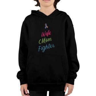 Mother's Day Wife Mom Fighter Metastatic Breast Cancer Gifts Youth Hoodie | Mazezy