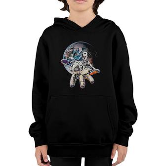 Motif Cute Dog Pet Colorful Dalmatians Youth Hoodie | Mazezy
