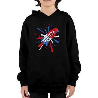 'Murica America July 4Th Popsicle Youth Hoodie | Mazezy