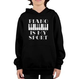 Musician Piano Player Gift Idea Piano Youth Hoodie | Mazezy