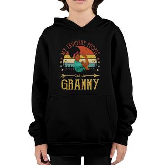 My Favorite People Call Me Granny Mother's Day Vintage Youth Hoodie | Mazezy