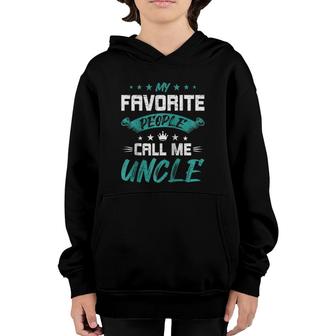 My Favorite People Call Me Uncle Uncle Raglan Baseball Tee Youth Hoodie | Mazezy