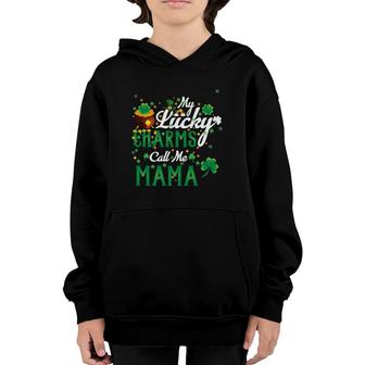My Lucky Charms Call Me Mama St Patricks Day Mama Gift Women Youth Hoodie | Mazezy