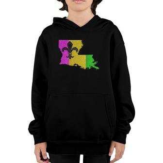 New Orleans Carnival Parade Costume Louisiana Mardi Gras Youth Hoodie | Mazezy