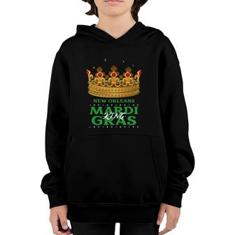 New Orleans Mardi Gras King Youth Hoodie | Mazezy