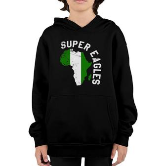 Nigerian Soccer Flag Super Eagle Youth Hoodie | Mazezy