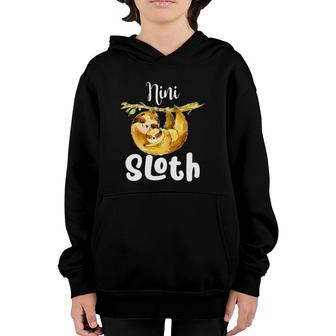 Nini Sloth Matching Family Cute Gift Mother's Day Youth Hoodie