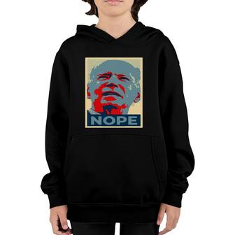 Nope Biden Is Not My President Funny Anti-Biden Political Youth Hoodie | Mazezy DE