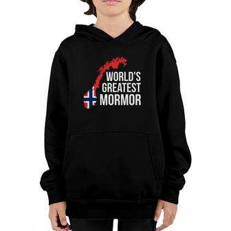 Norwegian Grandmother - Mormor Norway Flag Youth Hoodie | Mazezy