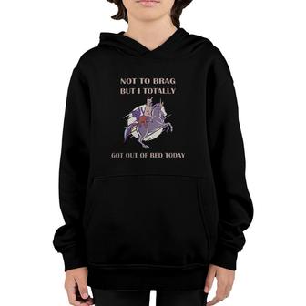Not To Brag But I Totally Got Out Of Bed Today Sloth Unicorn Youth Hoodie | Mazezy