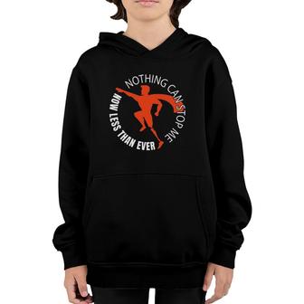 Nothing Can Stop Me Now Less Than Ever - Funny Leg Amputee Youth Hoodie | Mazezy CA