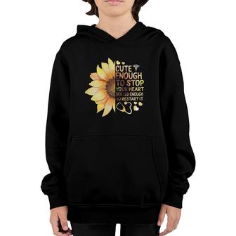 Nurse Week Cute Enough To Stop Your Heart Skilled To Restart Youth Hoodie | Mazezy