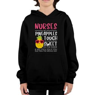 Nurses Like Pineapples Funny Nurse Gifts For Women For Men Youth Hoodie | Mazezy
