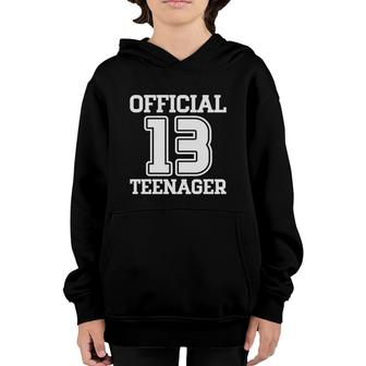Official Nager 13Th Birthday Gift For Girls Or Boys 13 Youth Hoodie - Seseable