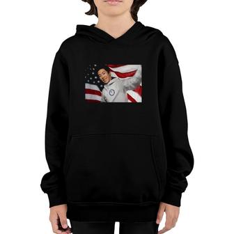 Official Nathan Chen 2022 American Flag Youth Hoodie | Mazezy