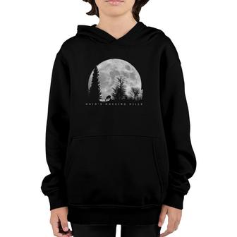 Ohio Hocking Hills State Park Outdoor With Moon And Deer Youth Hoodie | Mazezy