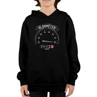 Oldometer 80 Years Old80th Birthday Gifts For Men Youth Hoodie | Mazezy