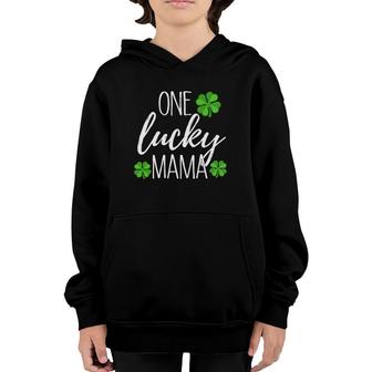One Lucky Mama Matching St Patricks Day Youth Hoodie | Mazezy