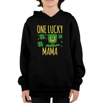 One Lucky Mama St Patrick's Day Lucky Mama Youth Hoodie | Mazezy
