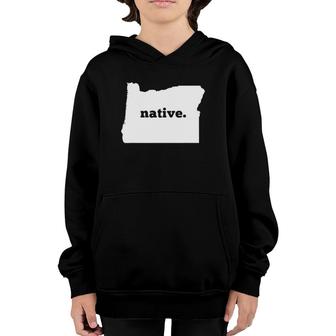 Oregon Native Map Indigenous Peoples Youth Hoodie | Mazezy