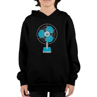 Oscillating Fan Hot Weather Youth Hoodie | Mazezy
