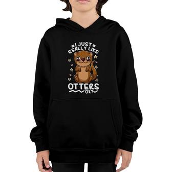 Otter River Otter Men Women Gift Youth Hoodie | Mazezy