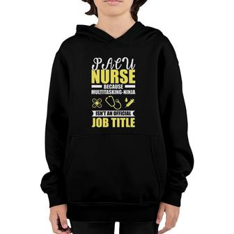 Pacu Nurse Multitasking Ninja Funny Gift Youth Hoodie | Mazezy
