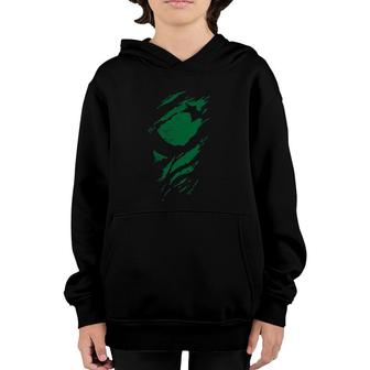 Pakistan Patriotic Distress Flag August Jashn E Azadi Youth Hoodie | Mazezy