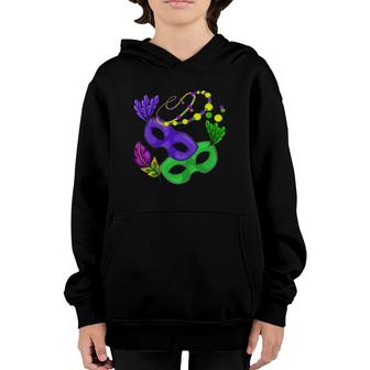 Parade Beads Carnival Masquerade Women Gift Mardi Gras Youth Hoodie | Mazezy