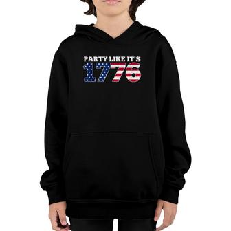 Party Like It Is 1776 Funny 4Th Of July Youth Hoodie | Mazezy
