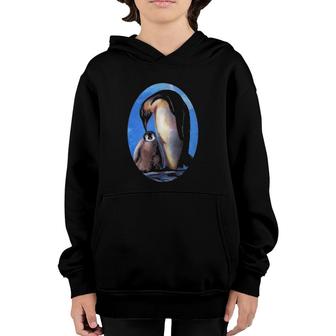 Penguin Picture For Mother Day Youth Hoodie | Mazezy