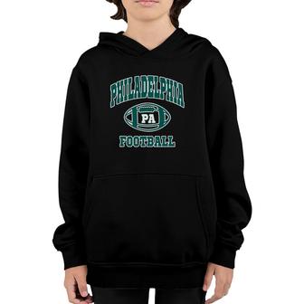 Philadelphia Football Fan Hometown Pride Pa Football Youth Hoodie | Mazezy