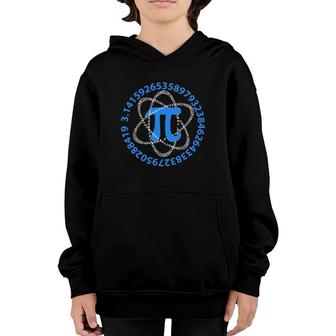 Pi Day 2022 Atom Pi Math Geek Science Lovers Gift Youth Hoodie | Mazezy