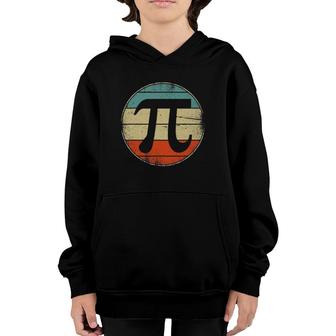 Pi Day Math Teachers Cool Math Lover Pi Day Retro Vintage Youth Hoodie | Mazezy