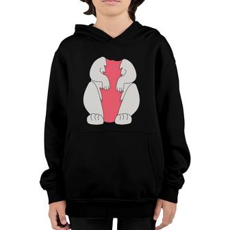 Pink Bunny Body Costume Easter Bunny Rabbit Costume Youth Hoodie | Mazezy